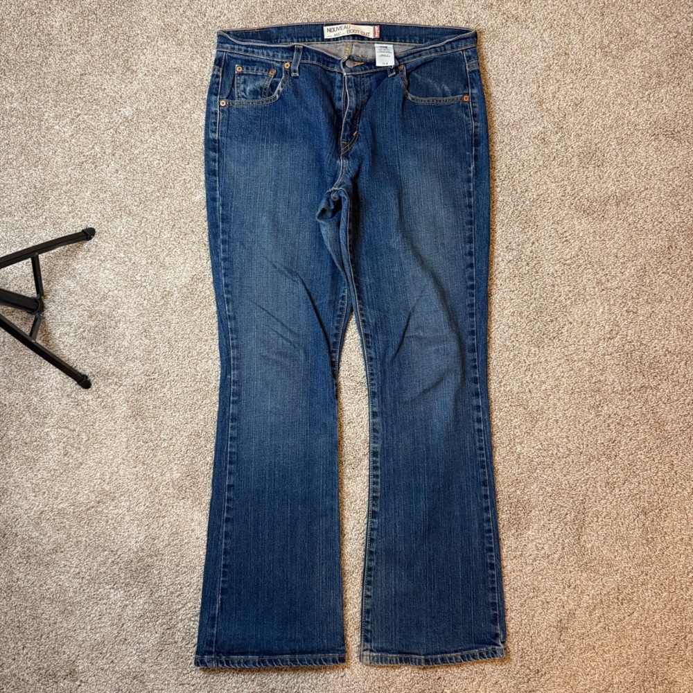 Levis Nouveau 515 Boot Cut Jeans Womens 12 M Blue Y2K Denim 3874-A-0034